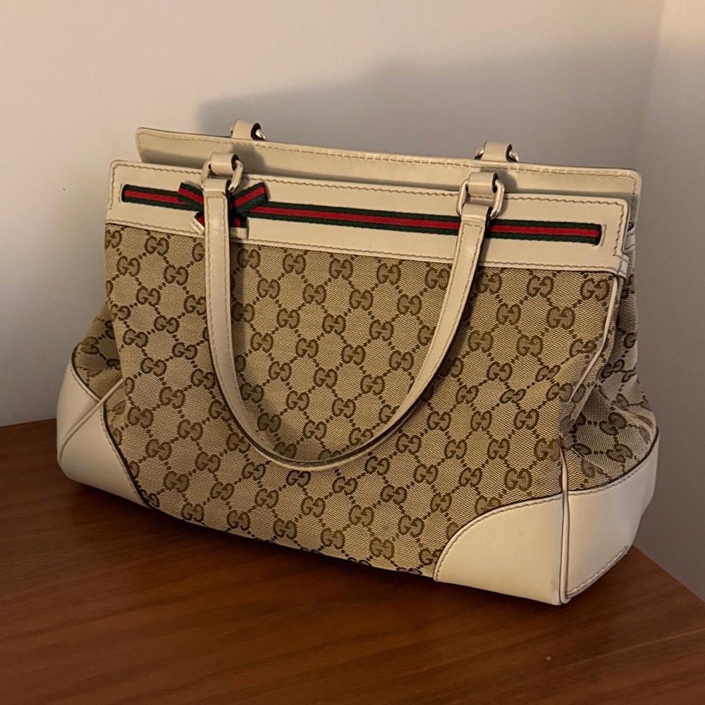 Gucci Beige GG Canvas Tote